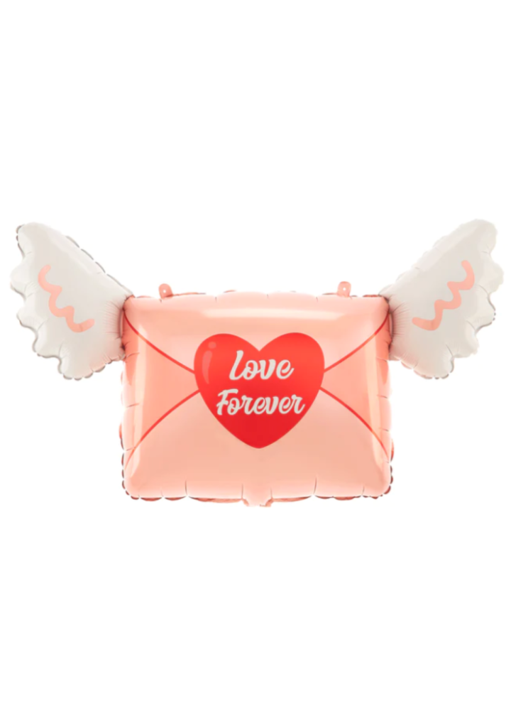 Balon LIST LOVE FOREVER ze skrzydłami